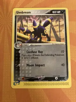 Pokemon Umbreon EX Sandstorm Card 24/100 Regular Non-Holo 2003 - Image 1