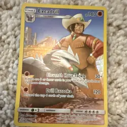 Pokemon Excadrill Secret Rare Full Art Holo 140 HP 246/236 Sm-Cosmic Eclipse - Image 1
