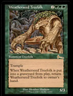 Weatherseed Treefolk LP Light Play Urza's Legacy MTG [6195] - Image 1