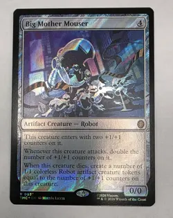Big Mother Mouser (Surge Foil) Teenage Mutant Ninja Turtles Foil NM NP MTG Magic - Image 1