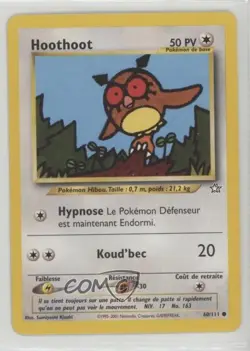 Hoothoot French Pokemon Neo Genesis #60 2000 - Image 1
