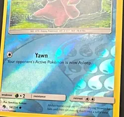 Slowpoke 54/214 Lost Thunder Reverse Holo Pokemon TCG - LP - Image 2