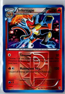 Infernape 17/135 Holo Rare Plasma Storm Pokemon Reverse Holo Lightly Played - Image 1