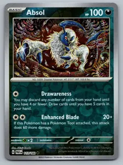 2023 Pokemon Paradox Rift Absol 113/182 Reverse Holo - Image 1