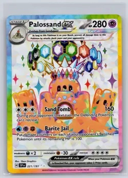 Palossand ex 221/191 Ultra Rare Surging Sparks Pokemon Near Mint - Image 1