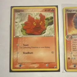 Pokemon TCG Slugma & Magcargo Set - LP - Light Play - 2005 English 2 Card Lot - Image 2