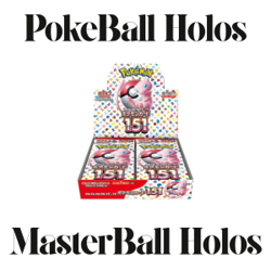 Pokemon 151 SV2a Reverse Holo Poke Ball and Master Ball (Read Description) NM-LP - Image 1