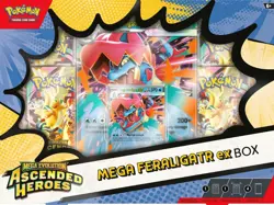 Pokemon Mega Evolution Ascended Heroes Mega Feraligatr ex Box -PRESALE 24/04/26 - Image 1