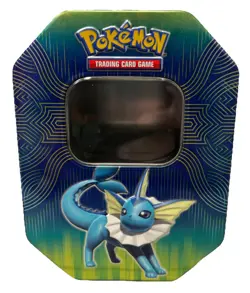 Pokemon TCG Vaporeon GX 2019 EMPTY Collectible Tin EUC - Image 1