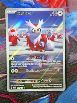 Delibird 152/132 Illustration Rare Holo ME01: Mega Evolution Pokemon TCG NM - Image 1