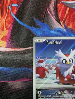 Delibird 152/132 Illustration Rare Holo ME01: Mega Evolution Pokemon TCG NM - Image 3