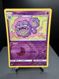 Pokemon TCG SM Unbroken Bonds Weezing 74/214 Reverse Holo Rare NM! - Image 1