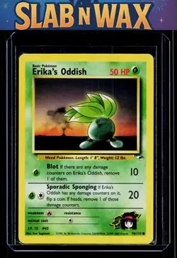 Pokemon tcg Gym Heroes Erika's Oddish #78/132 - Image 1