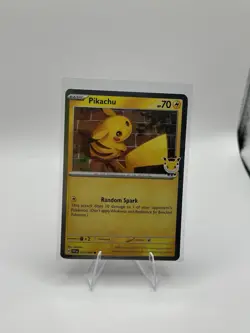 Pikachu 051 /162 Stamped 2026 Pokemon Day 30 Promo TCG - with swirl - Image 1
