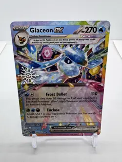 Pokemon TCG Glaceon EX Holiday Calendar Stamp 026/131 Prismatic Evolutions - Image 1