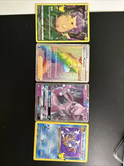 Pokemon TCG Dark Gyarados Mewtwo Gx Single strike Mustard Pikachu Fullart Lot - Image 1