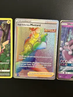 Pokemon TCG Dark Gyarados Mewtwo Gx Single strike Mustard Pikachu Fullart Lot - Image 4