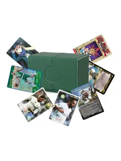 CONTENITORE CUSTODIA PORTA CARTE IN PELLE PER GIOCO ONE PIECE POKEMON DADI NERA - Image 3