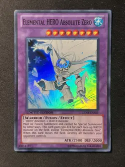 Elemental Hero Absolute Zero - GENF-ENSE1 - Super Rare Limited Edition NM Yugioh - Image 1