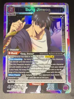 UNION ARENA Solo Leveling SUNG JINWOO SR Super Rare Card UE17BT/SLG-1-021 - Image 1