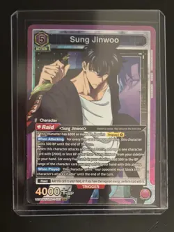 UNION ARENA Solo Leveling SUNG JINWOO SR Super Rare Card UE17BT/SLG-1-021 - Image 4
