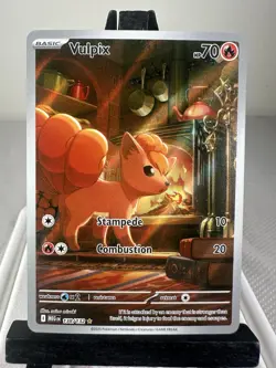 Pokemon TCG Vulpix 138/132 Mega Evolution Illustration Rare NM - Image 1