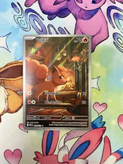 Pokemon Vulpix 138/132 NM Mega Evolution Illustration Rare #1 - Image 1