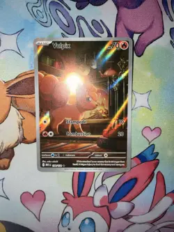 Pokemon Vulpix 138/132 NM Mega Evolution Illustration Rare #1 - Image 3