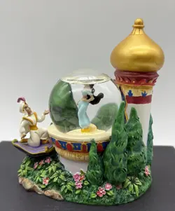 RARE Vintage Disney Aladdin Jasmine Mini Snow Globe Collectible Disney Franchise - Image 1