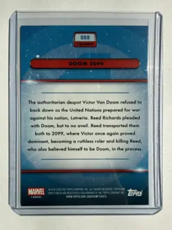 2026 Topps Finest Fantastic Four Doom 2099 /65 Cosmic Ray Refractor #059 - Image 2