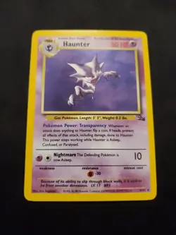 Pokemon TCG Haunter Fossil 6/62 Holo Unlimited LP/NM Condition - Image 1