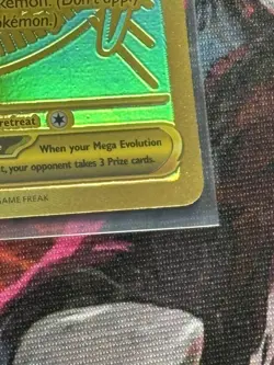 Pokemon Mega Charizard Y EX Full Art Foil Card 294/217 Flame Type - Image 3