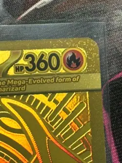 Pokemon Mega Charizard Y EX Full Art Foil Card 294/217 Flame Type - Image 5
