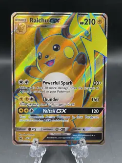 Raichu GX - SM90 - Pokemon Sun & Moon Promo Ultra Rare Card NM Regular - Image 1