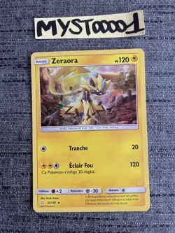 Carte Pokemon Zeraora 52/181 Rare Holo SL9 Duo De Choc Francais OCCASION - Image 1