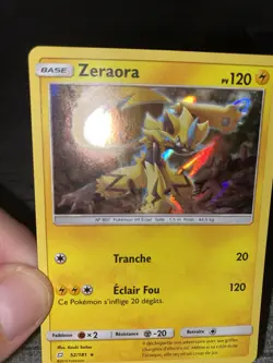 Carte Pokemon Zeraora 52/181 Rare Holo SL9 Duo De Choc Francais OCCASION - Image 5