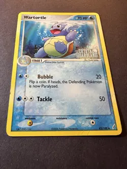 Pokemon TCG 2006 Wartortle Reverse Holo Card 42/100 Stamped Crystal Guardians MP - Image 3
