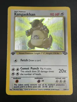 KANGASKHAN Pokemon Card - WOTC - 1st Edition - Jungle - 5/64 - HOLO - NM (A) - Image 3