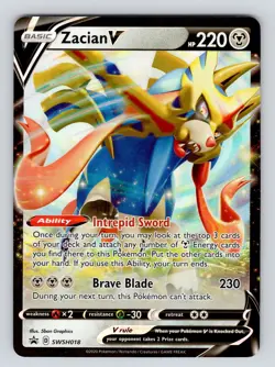 Zacian V SWSH018 SWSH: Sword & Shield Promo Cards Holo - Image 1