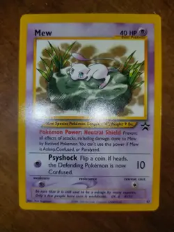 Pokemon Mew Card 47 Promo Black Star Wizards of the Coast Near Mint - Image 1