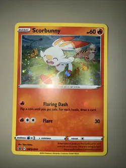 Scorbunny - (Cosmos Holo) SWSH244 SWSH: Sword & Shield Promo Cards Holo - Image 2