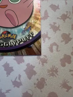 JIGGLYPUFF #39 - Topps Pokemon 1999 TV HOLO Foil Black Label Card NM - Image 3