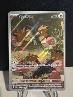 Pokemon TCG Spearow 151/132 Illustration Rare Mega Evolution NM Card - Image 1