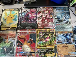 Mega M Rayquaza EX Jumbo/Oversized Card 98/98 Full Art Holo + Charizard, Lucario - Image 1