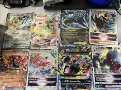 Mega M Rayquaza EX Jumbo/Oversized Card 98/98 Full Art Holo + Charizard, Lucario - Image 2