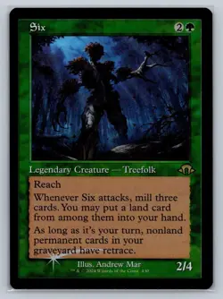 MTG Modern Horizons 3 Retro Frame Foil #430 Six Rare Legendary Treefolk - Image 1