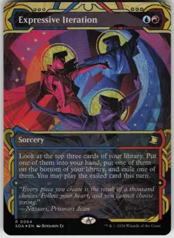 MTG Expressive Iteration Foil NM Secrets of Strixhaven Mystical Archive Magic 64 - Image 1