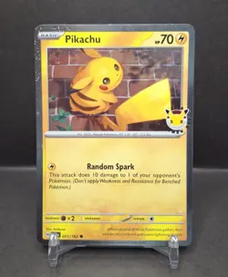 Pokemon TCG Pikachu 051 /162 Stamped 2026 Pokemon Day Promo - NM - Image 1