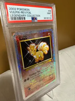 2002 POKEMON LEGENDARY COLLECTION #98 VULPIX-REVERSE FOIL PSA 9 - Image 3