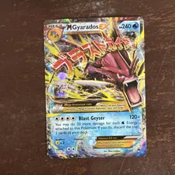 Pokemon TCG M Gyarados EX Breakpoint 27/122 Mega EX Holo Ultra Rare 240 HP Eng - Image 1